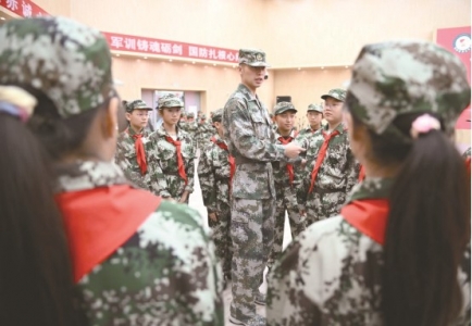 <br>          ■100名少先队员参加了本次国防教育训练活动<br><br>        