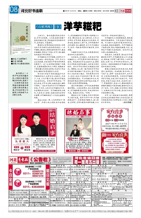 河北青年报2025年10月28日头版