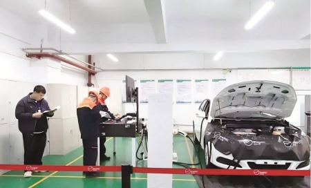 <br>          ■新能源汽车维修赛现场<br><br>        