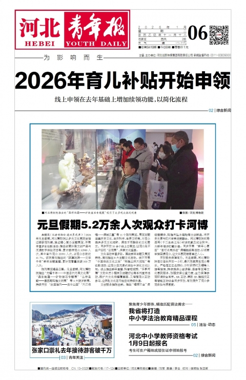 河北青年报2026年01月06日头版