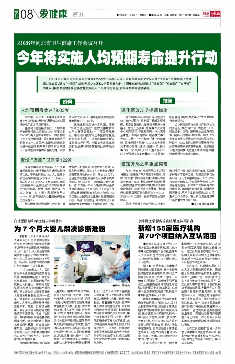 河北青年报2026年01月20日头版