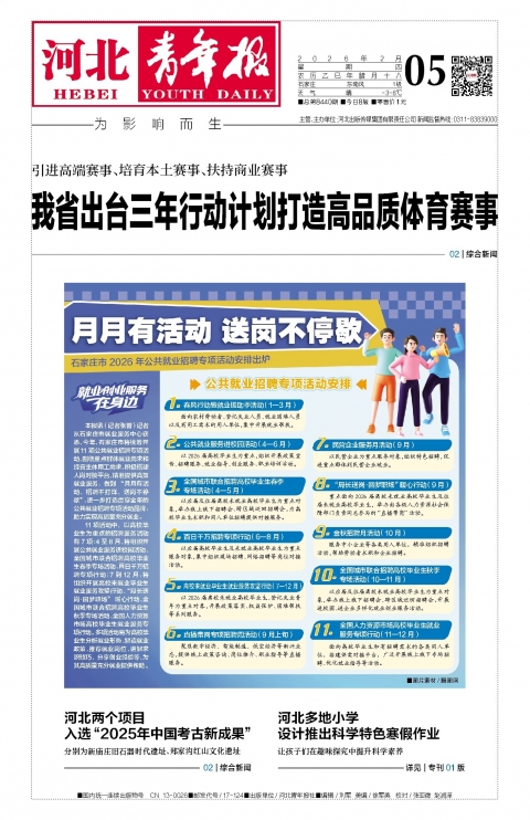 河北青年报2026年02月05日头版
