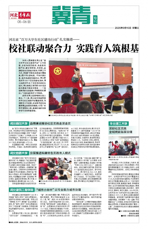 河北青年报2026年09月16日头版